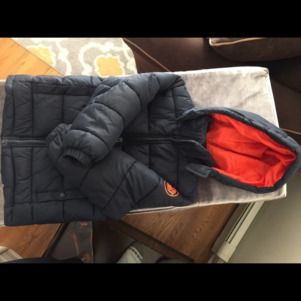 Boys Navy Blue Winter Coat